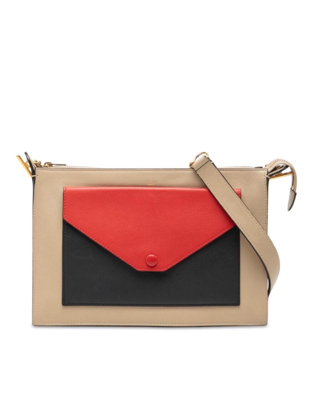 Celine Tricolor Leather Pocket Envelope #346864C37B